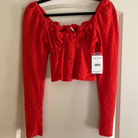 Free People Tops - Free people lady bug top